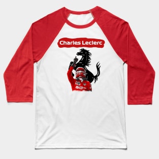 Charles Leclerc Ferrari Design Baseball T-Shirt